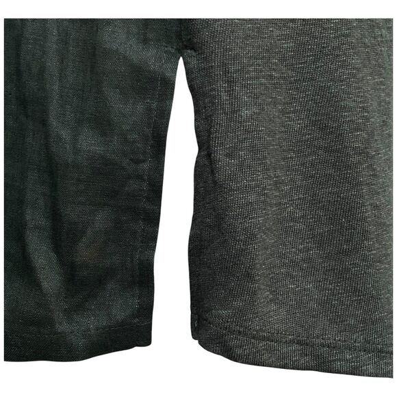 J.Jill Love Linen Dark Green Knit Mixed Media A-Line Slits  Linen Tunic Size M - Picture 8 of 11